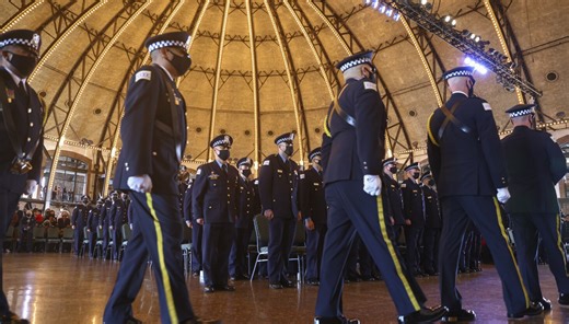 Johnson cancels 2 months of police academy classes, orders layoff lists to cut $75M
