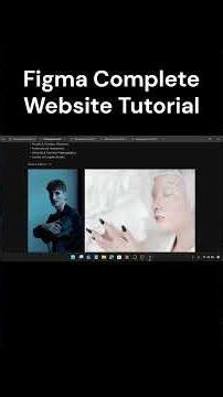 Complete Portfolio Website UI/UX Design in Figma #tutorial #figma #uiuxdesign
