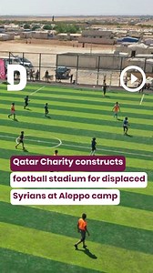 Qatar Charity has successfully completed the construction of a football stadium in the Zoghra IDP camp, providing a glimmer of hope for thousands displaced by years of conflict. | Doha News