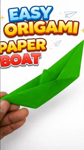 Easy Origami Boat Tutorial 🚤 | Step-by-Step Paper Boat in 1 Minute!