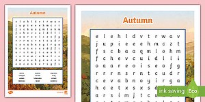 Autumn Word Search