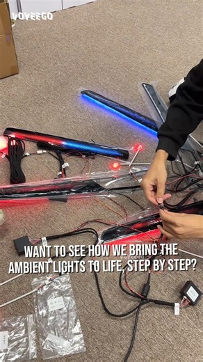 Voyeego on Instagram: "Want to see how we bring the ambient lights to life, step by step? Catch our next video for a step-by-step wiring walkthrough #voyeego #ambientlighting #Christmas #merrychristmas #Christmas2025 #driving #incar #family #reunion"