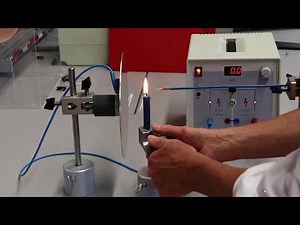 Elektromagnetismus Experiment: Strom, Hochspannung und Kerze