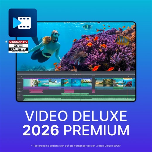 Magix Video deluxe 2026 Premium Download Code (1 User, 1 Devices/Users, unlimited)