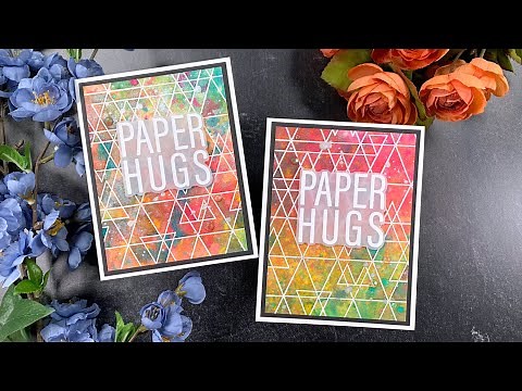 Shimmer Backgrounds with Distress Spray Stains + Brutus Monroe Shimmer Mist