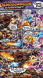 The Demogorgon vs Everyone Digimon and My Little pony comic dub