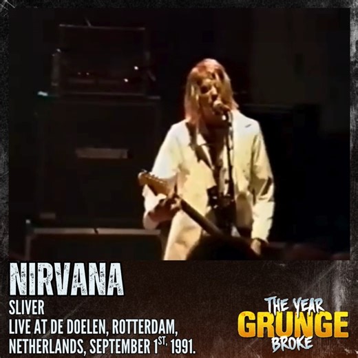 88K views · 3.2K reactions | NIRVANA - Sliver - Live at De Doelen,...