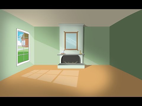 Creating a cartoon living room part 1