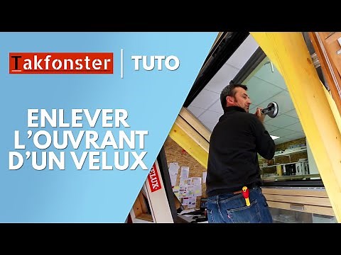 How to remove the opening from a VELUX projection window (GPL / GPU type)?
