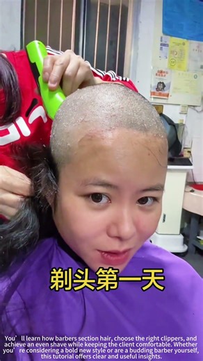 Shaving Head Transformation ✂️👩🦲 | Barber’s Technique