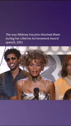 Iconic World Records on Instagram: "Forever Iconic 😂 Whitney Houston's speech at the 2001 BET Awards for her Lifetime Achievement Award was a memorable yet awkward moment in her career. The speech was praised by fans as her "best ever" due to its energetic and animated nature, where she thanked her family, colleagues, and mentors. However, it was also criticized for appearing over-the-top and potentially under the influence, which raised concerns about her struggles with addiction. Houston's sp