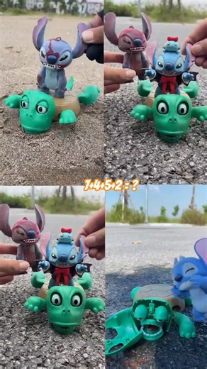 Satisfying Unboxing with Stitch & Funny Turtle Toys Collection ASMR Videos #toys #shorts #funny