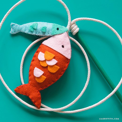 Fishing Pole Cat Toy