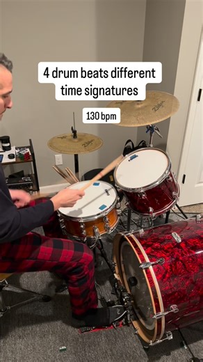 Thou Can Drum on Instagram: "Drum beats showing 4 different time signatures! Learning that you can blend time signatures can open the door to becoming a more creative drummer. Explore, practice and mix different time signatures to improve as a drummer. Hoping you can take these drum ideas into your next drum practice! Thanks for watching and Merry Christmas to those celebrating!! Follow @thoucandrum for daily drum content. #drumpractice #timesignatures #drummingideas #drumlearning #thoucandrum"