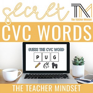 Secret CVC Words | Short U Word List | PowerPoint & Google Slides