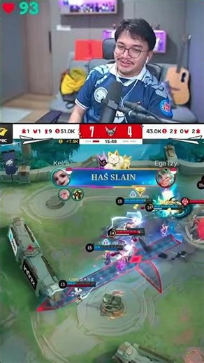 OH MY GOUBLOG TEAM 😂 #adesetiawan #mobilelegends #mplid #reaction #set1awanade #evos #onic