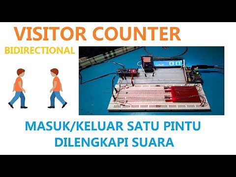 Membuat Bidirectional Visitor Counter dengan Suara | DIY Laser Person Counter | Arduino @herukent