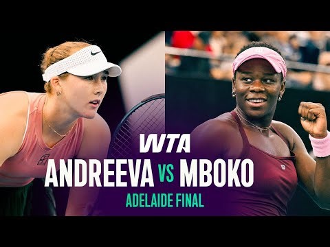 Mirra Andreeva vs. Victoria Mboko | 2026 Adelaide Final | WTA Match Highlights