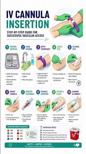 IV Cannula Insertion | Step-by-Step Guide for Beginners & Healthcare Professionals