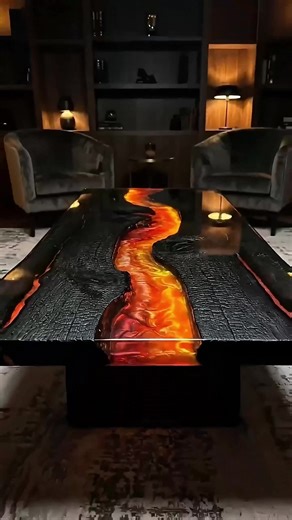 Tables made with wood and epoxy resin: magnificent results! #resin #epoxyresin