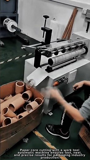 Work tool paper core cutting machine for packaging industry