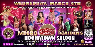 Broken Bow, OK - Micro Maidens Dwarf Dancers @ Hochatown Saloon