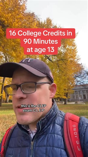 College Credit at age 13 without taking a class? It’s possible with the CLEP Exam. 34 exams to choose from. 90 minutes per exam. Earn a free CLEP Exam voucher if you through Modern States.org and use grate free CLEP Exam study material. #clep #middleschooltips #collegesavings #homeschoolers #dualenrollment | College IN High School