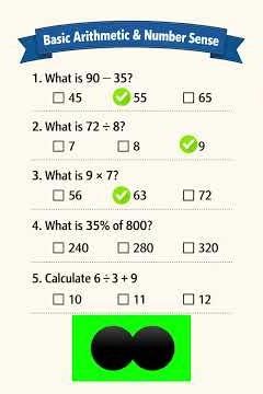 🧠 Basic Arithmetic Quiz | Test Your Number Sense! #quiz #education #maths #brainlearning #shorts