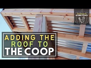 CHICKEN COOP ROOF | Building a Chicken Coop