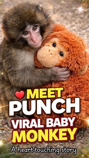 Meet Punch 🐒 This Baby Monkey Was Abandoned What Happened Next Is Heartwarming #animals