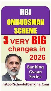RBI Integrated Ombudsman Scheme 2026 - 3 BIG Changes