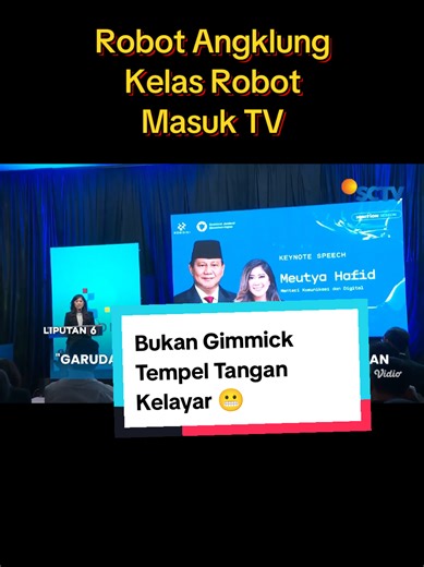 Bukan gimmick Tempel Tangan ke Layar, opening Garuda Spark dari Komdigi ini menggunakan Robot Angklung, beneran bisa dimainkan pake Hape Android. WA Kami: 0812-8793-1296 #robot #angklung #komdigi #kelasrobot #arduino