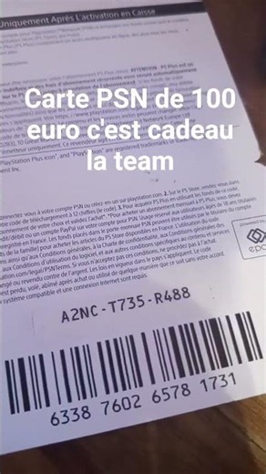 carte psn de 100 euro #playstation #viral #shorts #cartepsn #free #foryou #giftcard