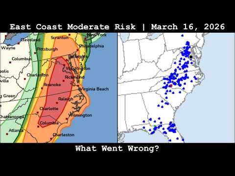 What Went Wrong with Today's East Coast Moderate Risk? - March 16, 2026