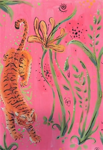 New Tiger Painting: A Creative Art Journey