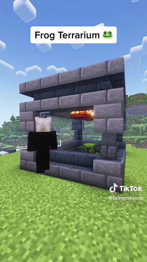 Frog Terrarium 🐸 #minecraft #minecraftbuilding #minecrafttutorial #minecraftmemes #viral