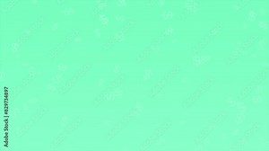 Turquoise color moving dollar signs currency and economy background , dollar sign raining background