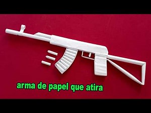 Como Fazer Uma Arma De Papel Que Atira, Origami Armas