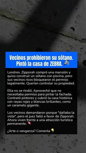 Vecinos prohibieron su sótano. Pintó la casa de ZEBRA. 🦓