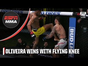 Vinicius Oliveira FLYING KNEE KO 😱 | ESPN MMA