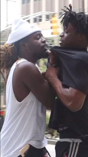 Throwing up fake gang signs in the hood (Gone Wrong)😬