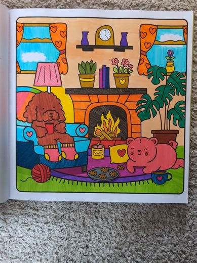 05/12/25-08/12/25 My early colouring pictures...streaky pens, dodgy palettes and accidental bleed throughs! I was using the 80 dual tip marker pens from Home Bargains as my starter pens. #sunnyvibes #colour #color #coloring #colouring