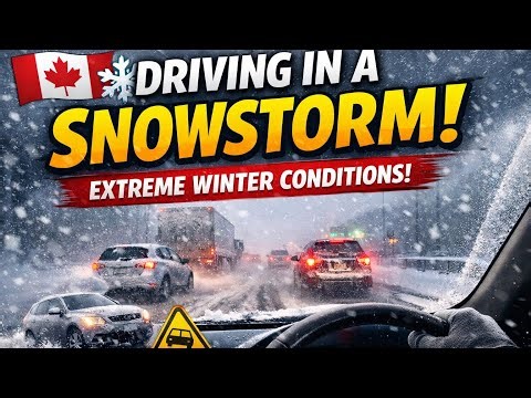 “Driving in Toronto Snowy Days ❄️”