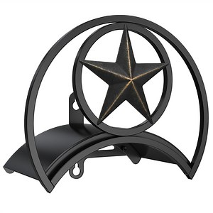 GOFORWILD Decorative Garden Hose Holder - Wall Mounted Hose Butler, Sturdy Water Hose Rack Holds 125FT of 5/8-Inch Hose, Durable Gauge Steel Hose Reel