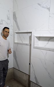 646K views · 4.6K reactions | اعمل نيش بأكتر أناقة في حمامك. Niche deuch professional jobs #البناء #التشيبد | يوسف النجاري | Facebook