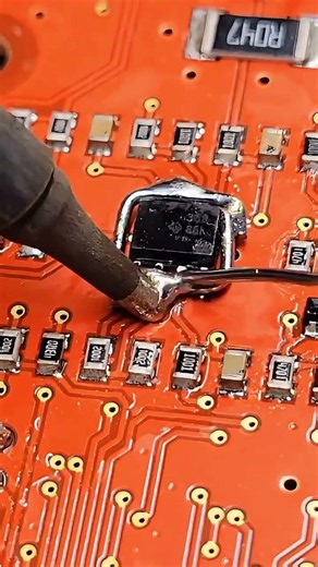 Finally Got The Wire Squared Up To Get Ready For This Component Replacement With Flux#motherboard