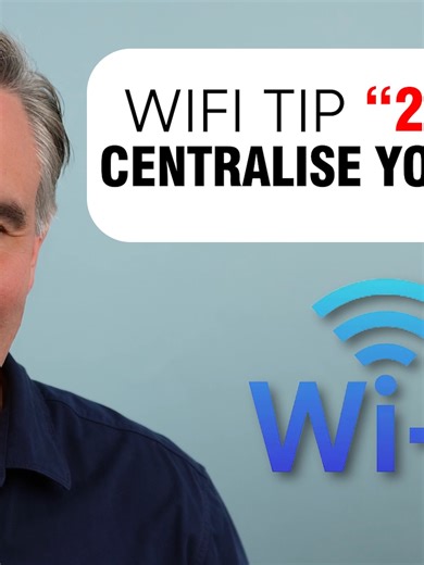 Wi-Fi tip 2 of 6 – Centre your Wi-Fi! Get better, faster, and more reliable home Wi-Fi. • Tip number 2 to better Wi-Fi - Picture the Wi-Fi transmitting from your router equally in all directions, therefore placing it as close as possible to the centre of your home helps to improve the chances of the Wi-Fi reaching all rooms. Please follow my YouTube channel 'Tech With Tony Australia' to view the full widescreen version (also on Facebook). #wifi #internet #homewifi #homeinternet #wifirange #wifip