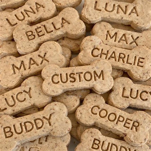 Personalized Dog Treat Bone Shape Cookie Cutter With Stamp Option - Etsy