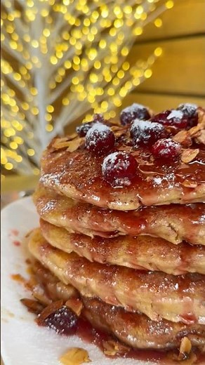 Mix up your Holiday breakfasts with these delicious Cranberry Almond Flapjacks!