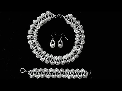 Pearl beading tutorial for beginners. Homemade beading jewelry